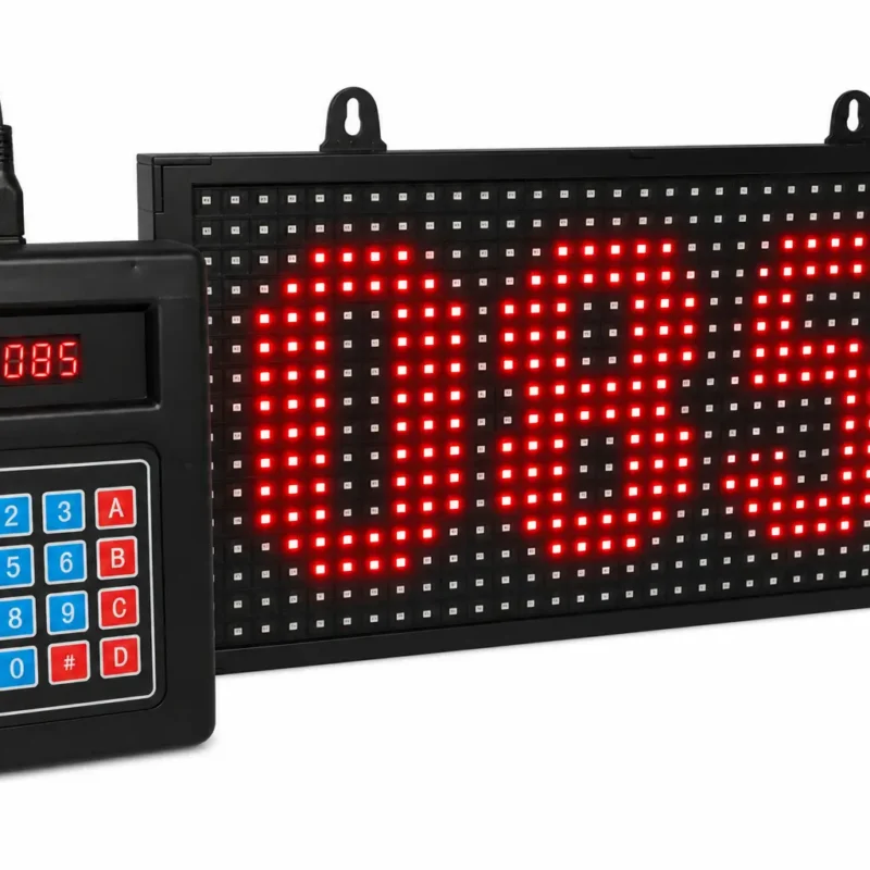 Digital Token Display Counter with Keypad (Without Sound)